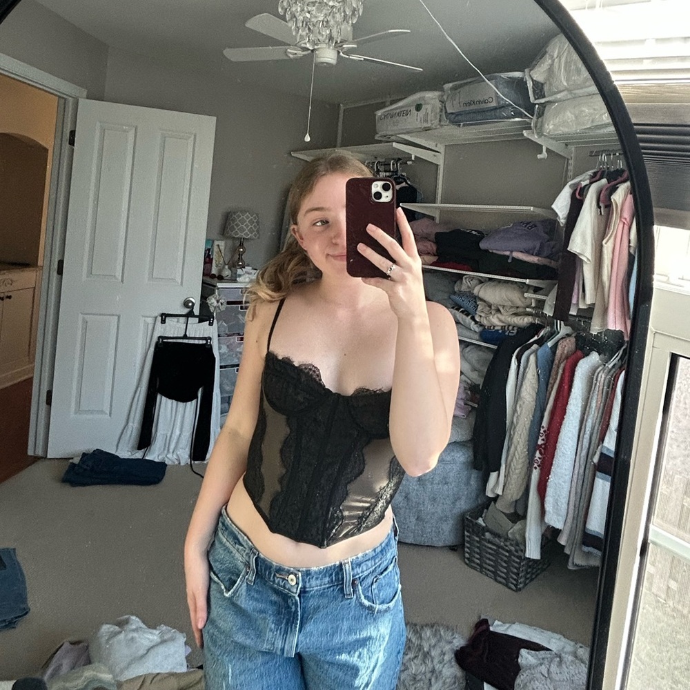 Urban Outfitters Black Corset